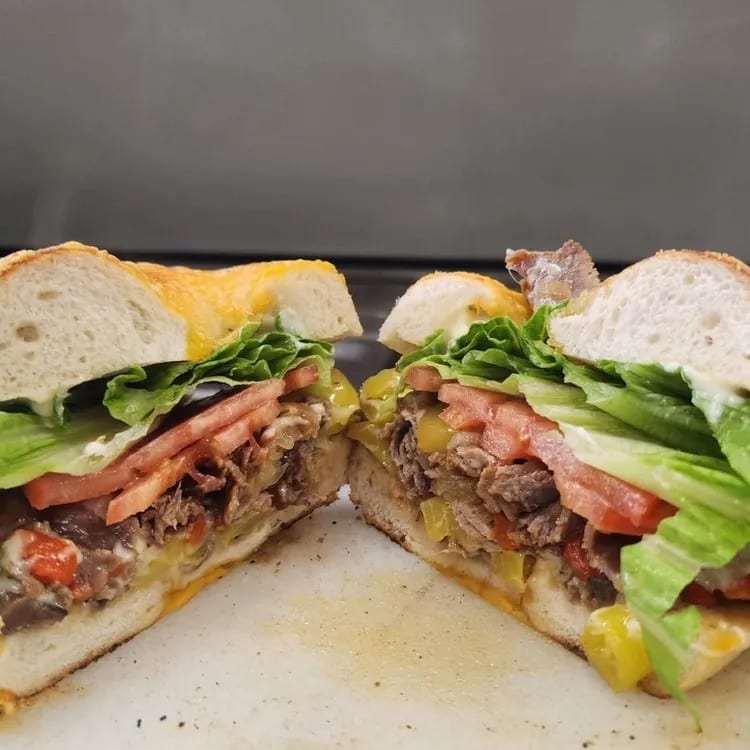 Donnie D's Cheese Steak Special Sandwich.