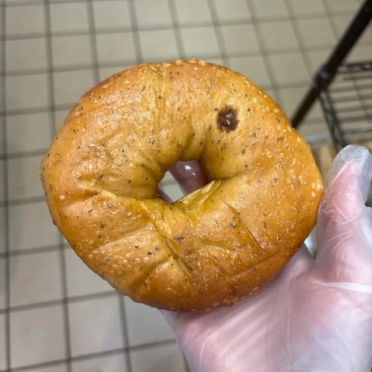Sun-Dried Tomato Bagel.