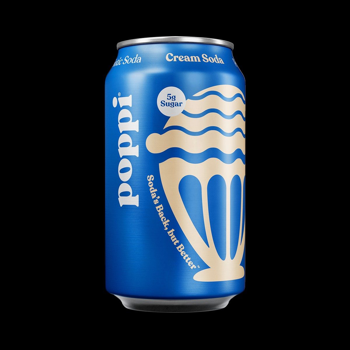 Poppi Cream Soda - 12oz Can.