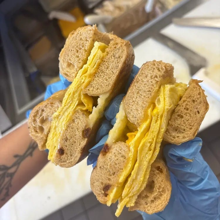 Egg and Cheese Sandwich.