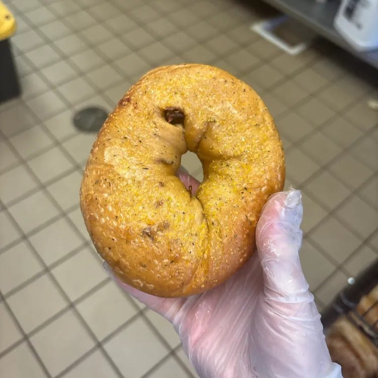 Sun-Dried Tomato Bagel.