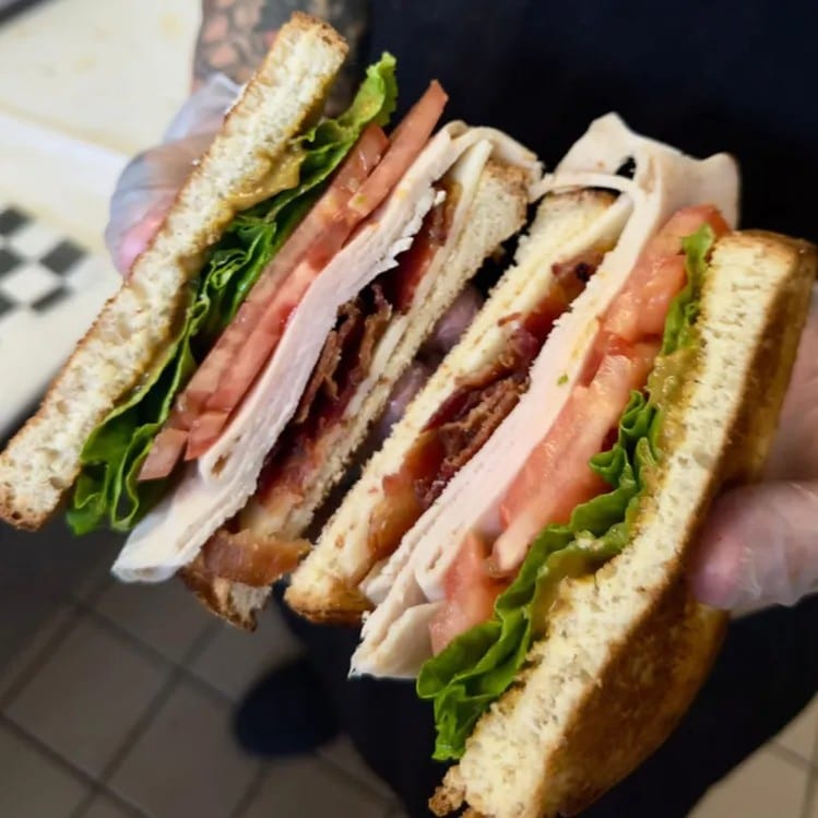Donnie D's Super Club Sandwich.