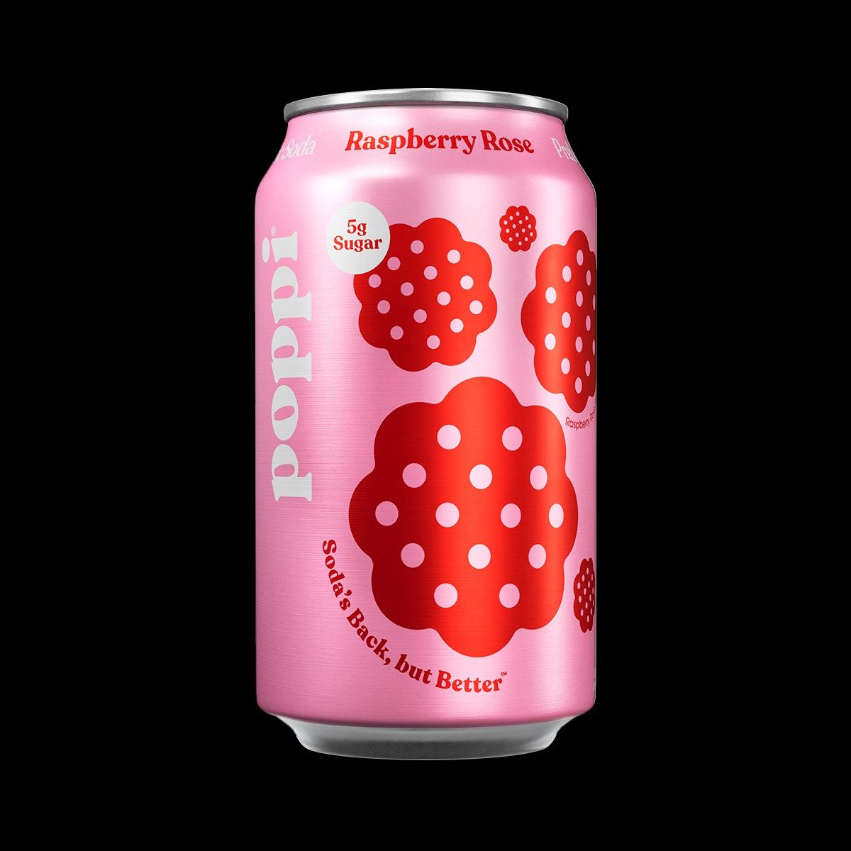 Poppi Raspberry Rose - 12oz Can.
