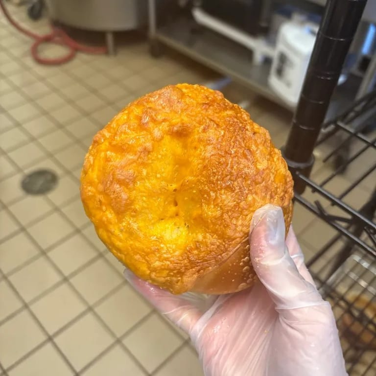 Delicious Cheddar Bagel