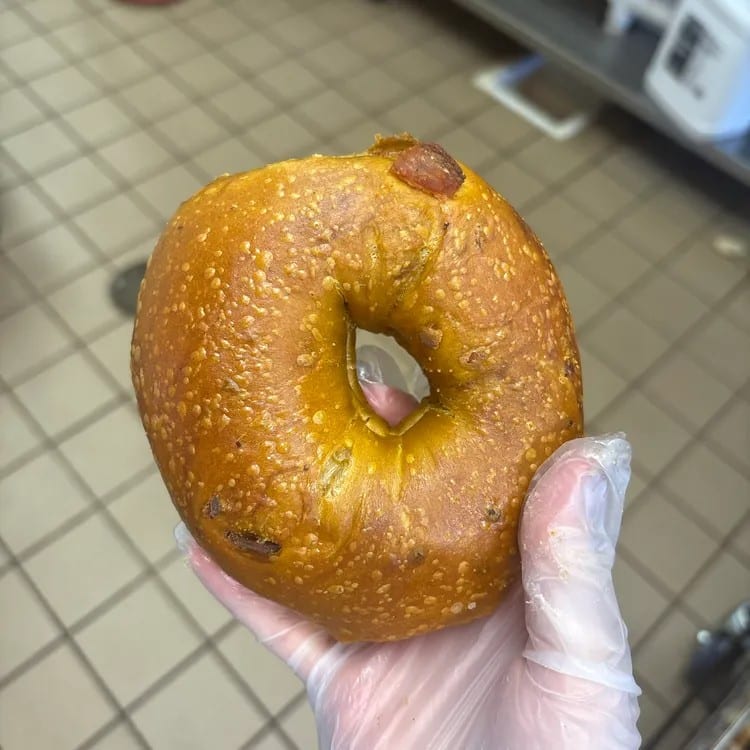 Maple Bacon Bagel.