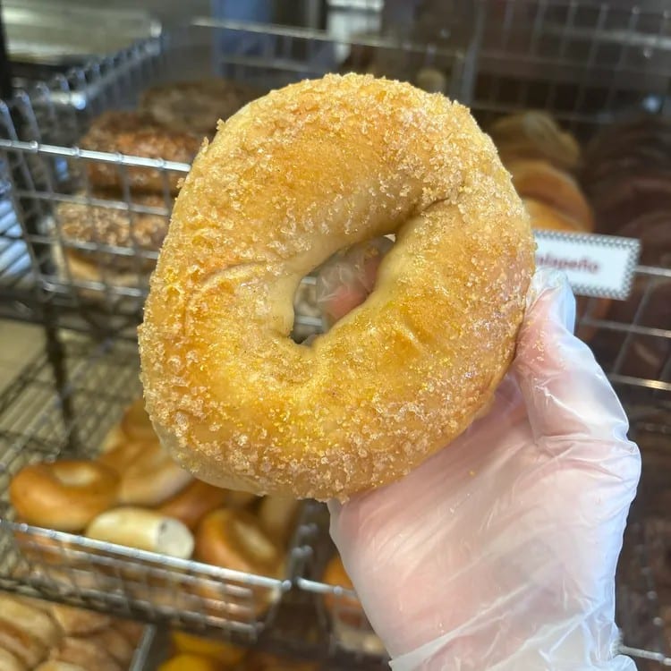 Cinnamon Crunch Bagel.