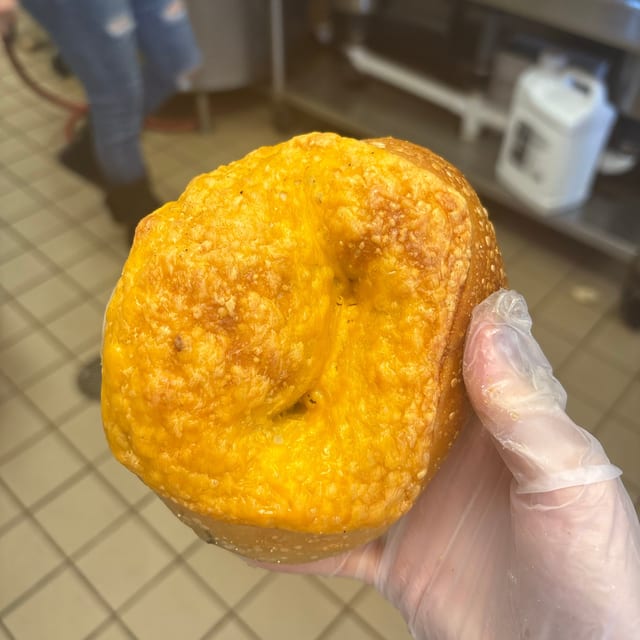 Jalapeno Cheddar Bagel.