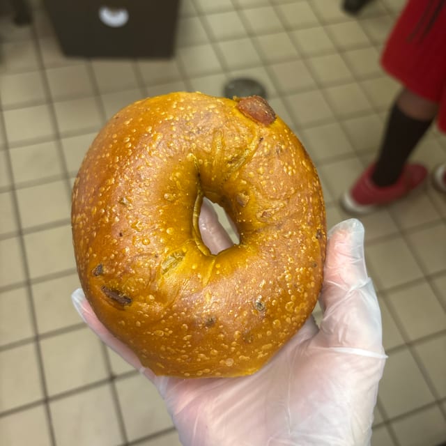 Maple Bacon Bagel.