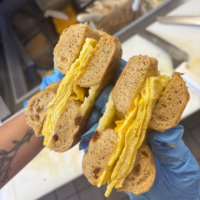 Egg and Cheese Sandwich.